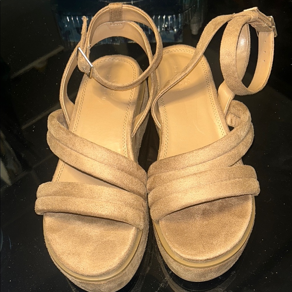 ASOS Tan Sandals with Wide Straps